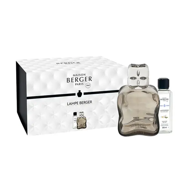 Maison Berger Paris Dárková sada katalytická lampa Cosy Brown + náplň Cozy Musk 250 ml