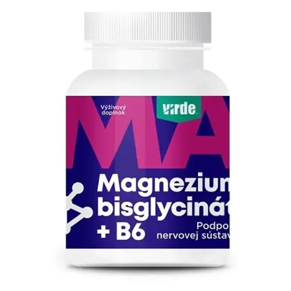 VIRDE Magnesium bisglycinát + B6 90 kapsúl