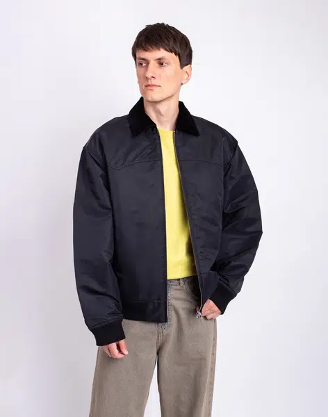 Carhartt WIP Santa Fe Alumni Jacket Black/Scarlet M