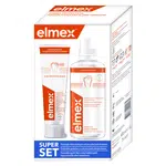 ELMEX Caries Protection ústna voda 400 ml + Zubná pasta 75 ml
