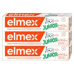 ELMEX Junior zubná pasta pre deti vo veku 6-12 rokov 3 x 75 ml
