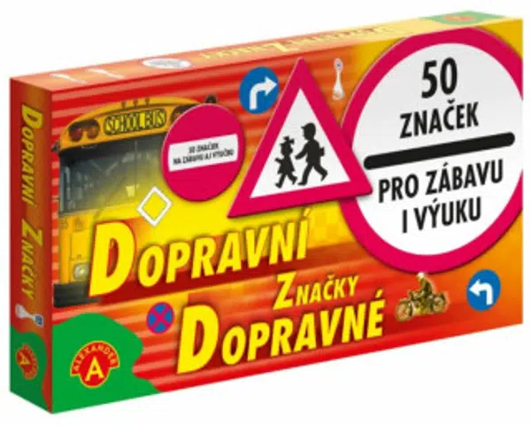 Dopravní značky 50ks