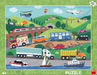 Puzzle Dopravní prostředky 40 dílků deskové