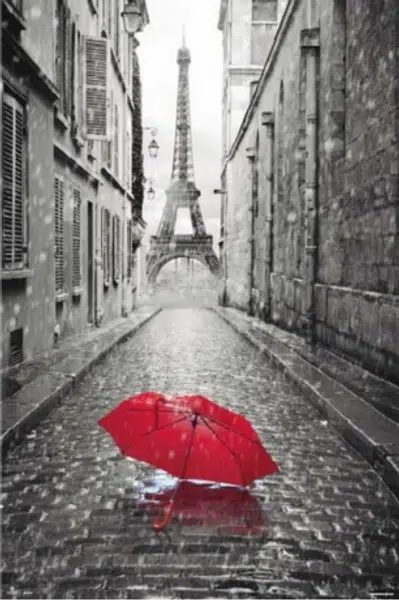 Plakát 61x91,5cm - Paris - Eiffel Tower Umbrella