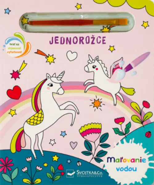 Maľovanie vodou Jednorožce