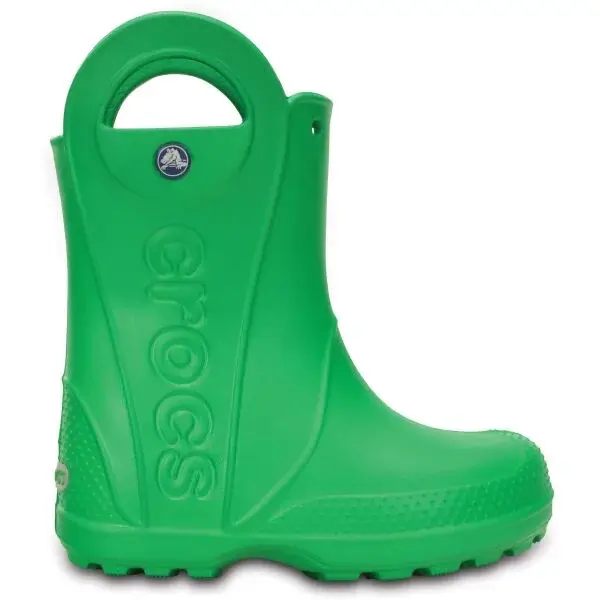Crocs HANDLE IT RAIN BOOT KIDS Detské gumáky, zelená, veľkosť 25/26