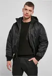 Bomber jacket with hood MA1 black