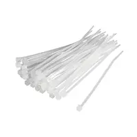 Pásky vázací, 300 x 4,8 mm, 100 ks, bílá