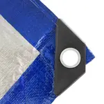 Plachta zakrývací PROFI, 8 x 12 m, 140 g/m², modro - stříbrná, ENPRO