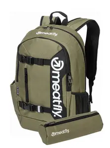 Meatfly batoh Basejumper Olivine 22 L + PENÁL ZDARMA | Zelená | Objem 22 L