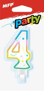 Dortová svíčka MFP č. 4 duhová