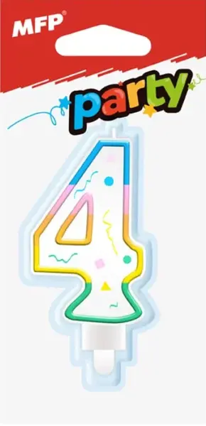 Dortová svíčka MFP č. 4 duhová