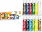 Temperové barvy set 12 ks 12ml