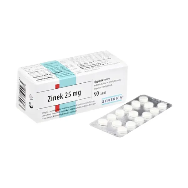 GENERICA Zinek 25 mg 90 tablet