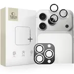 Tech-Protect Camring Fit+, sklíčko pro čočku fotoaparátu, iPhone 14 Pro / Max / 15 Pro / Max / 16 Pro / Max / 17 Pro / Max, stříbrné