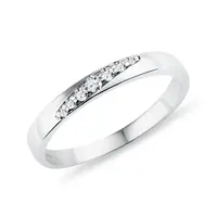 Dámsky diamantový prsteň z bieleho zlata KLENOTA