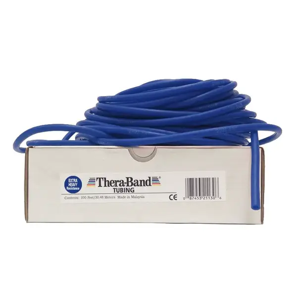 Thera-Band Tubing 30,5 m, modrá, extra silná