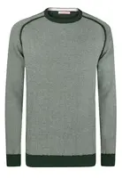 Felix Hardy Sveter  tmavozelená / biela