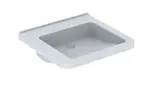 Geberit Selnova Comfort - Umývadlo Square, 55x53 cm, bezbariérové, bez otvoru na batériu, bez prepadu, biela 500.787.01.7
