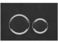 Geberit Sigma21 - Ovládacie tlačidlo splachovania, chróm/čierna bridlica 115.884.JM.1