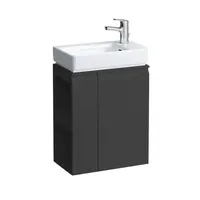 Laufen Pro S - Umývadlová skrinka s dvierkami a bočnou policou vľavo, 47x28x61 cm, grafit mat H4830020954801