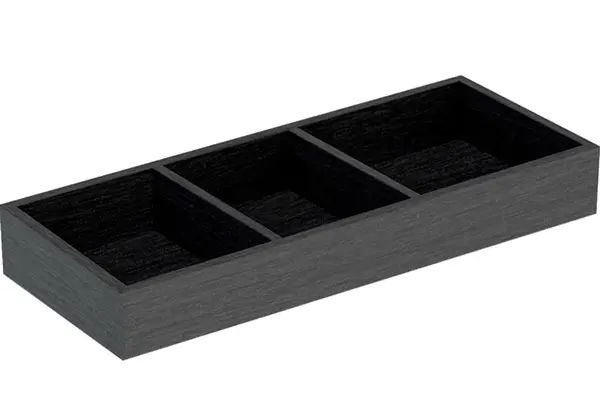 Geberit VariForm - Organizér do zásuvky, 18x6x37 cm, tmavosivá 501.156.00.1