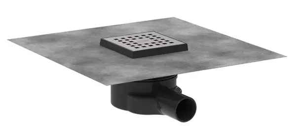 Hansgrohe RainDrain Point - Podlahová vpusť, 10x10 cm, kefovaná nerezová oceľ 56246800