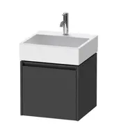 Duravit Ketho.2 - Umývadlová skrinka, 44x48x46 cm, 1 zásuvka, grafit mat K25074049490000