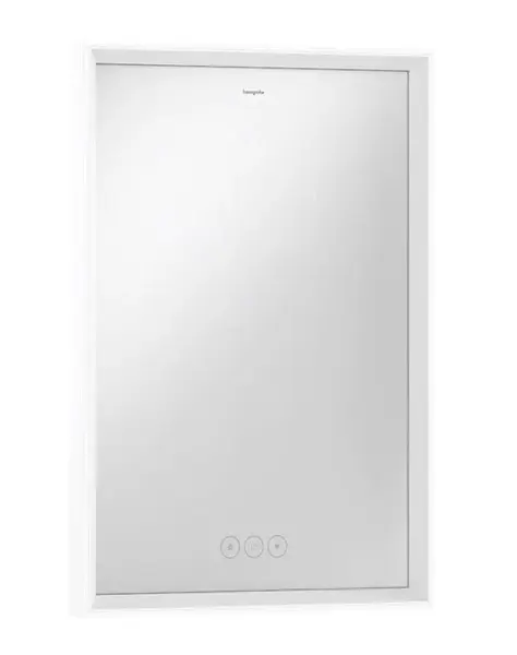 Hansgrohe Xarita E - Zrcadlo s LED osvětlením a vyhříváním, 50x70 cm, dotykový senzor, matná bílá 54989700