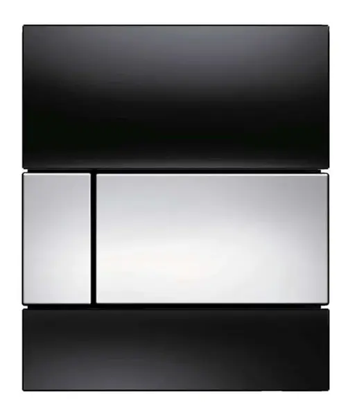 Tece TECEsquare - Ovládanie splachovania pisoáru, čierne sklo/lesklý chróm 9242807