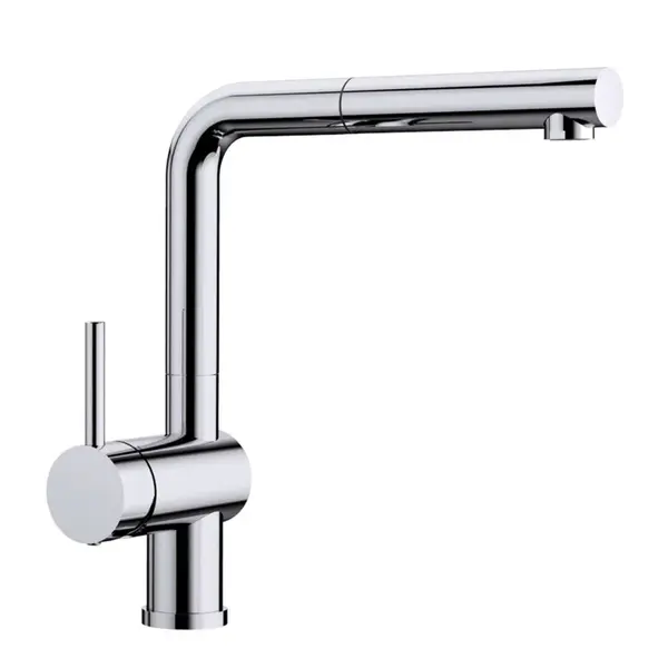 Blanco Linus S - Dřezová baterie, s vytahovací koncovkou, ovládání vlevo, chrom 514016