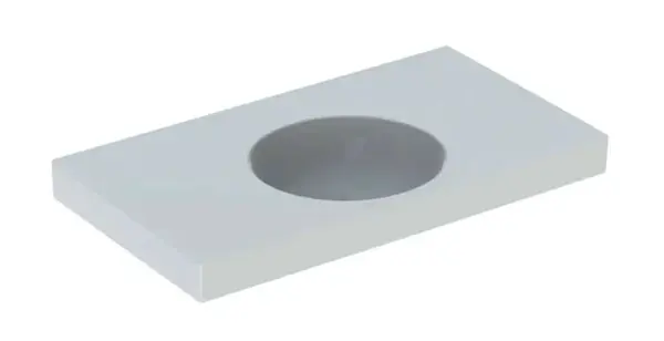 Geberit Preciosa II - Umývadlo, 90x50x17 cm, bez prepadu, bez otvoru na batériu, biela 123291000