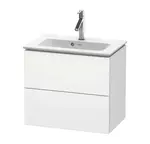 Duravit L-Cube - Umývadlová skrinka, 55x62x39 cm, 2 zásuvky, biela mat LC625601818