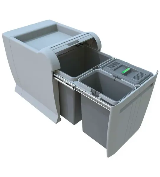 Elletipi City - Vstavaný odpadkový kôš, delený, 34 l PTA 4045A