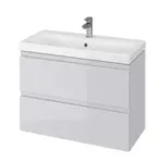 Cersanit Moduo - Umývadlová skrinka, 57x80x38cm, 2 zásuvky, sivá S590-001-DSM