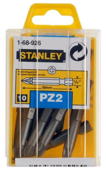 Stanley Příslušenství - Sada bitů PZ2, 10 ks 1-68-926