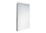 Nimco Zrcadla - Koupelnové podsvícené LED zrcadlo 40x60 cm, hranaté, aluminium ZP 8000
