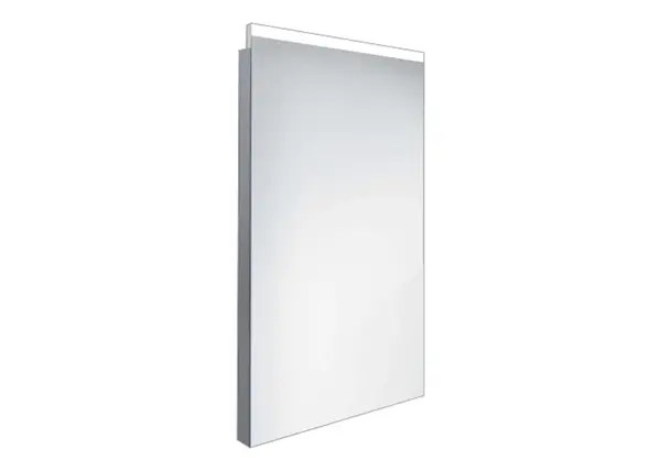 Nimco Zrcadla - Koupelnové podsvícené LED zrcadlo 40x60 cm, hranaté, aluminium ZP 8000