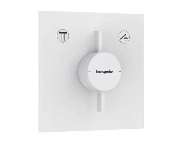 Hansgrohe DuoTurn E - Baterie pod omítku, pro 2 spotřebiče, matná bílá 75417700