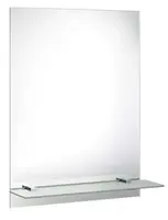 Aqualine Doplňky - Zrcadlo 60x80 cm, včetně závěsů, s otvory pro polici 22430