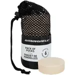 WINNWELL HOKEJOVÝ PUK WINNWELL BÍLÝ (6KS) Hokejový puk, , velikost