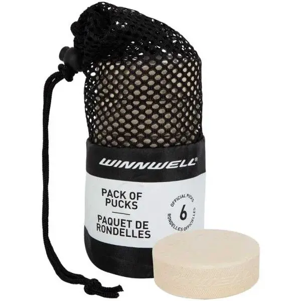 WINNWELL HOKEJOVÝ PUK WINNWELL BÍLÝ (6KS) Hokejový puk, , velikost