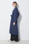 Trench kabát Kenzo Solid Elongated Kimono Trench