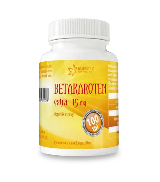 Betakaroten EXTRA 15mg tbl.100