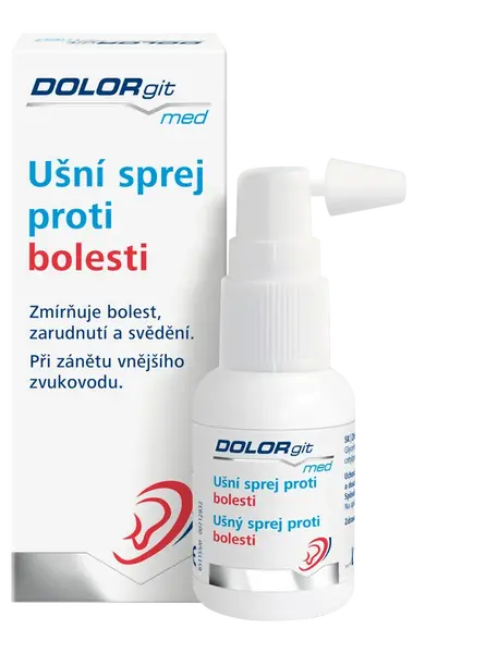 DOLORgit med ušní sprej proti bolesti 20ml