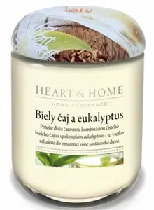 Biely čaj a eukalyptus - stredná sviečka ALBI