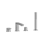 Ravak Chrome II - Batéria na okraj vane, 4-otvorová inštalácia, chróm X070587