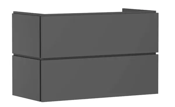Hansgrohe Xilesa E - Umývadlová skrinka, 62x98x47 cm, 2 zásuvky, matná sivá 54297760