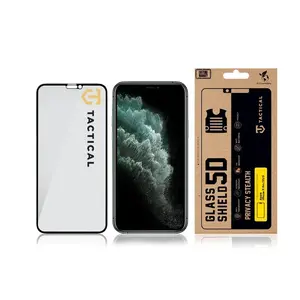 Ochranné sklo Tactical Glass Shield Privacy Stealth 5D pro Apple iPhone 11 Pro/XS/X, černá