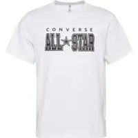 Converse STANDARD FIT CENTER FRONT CHUCK PATCH CORE TEE Unisex tričko, biela, veľkosť